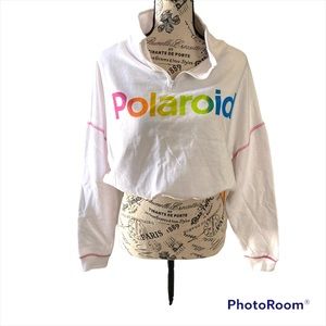 Polaroid Womens Crop Top Sweatshirt